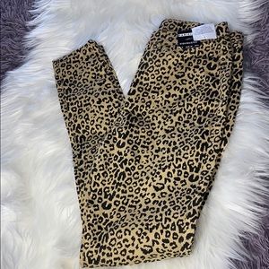 Parisian High Waisted Cheetah Print Jeans